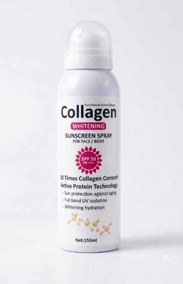 Collagen WHITENING SUNSCREEN SPRAY FOR FACE / BODY SPF 50 PA +++